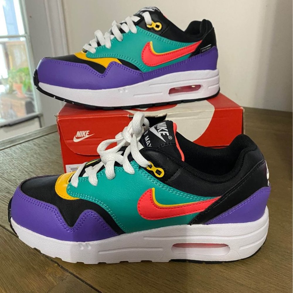 Nike Air Max 1 Game Youth GS Black Flash Crimson